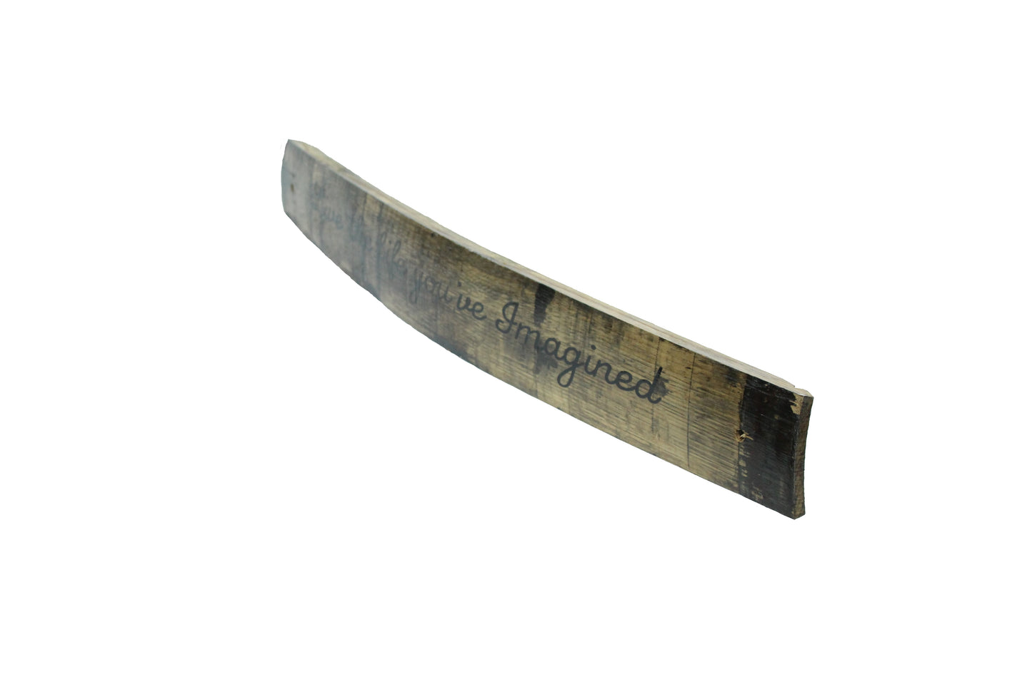 Large Whiskey Barrel Stave Sign "Live the life you've imagined"