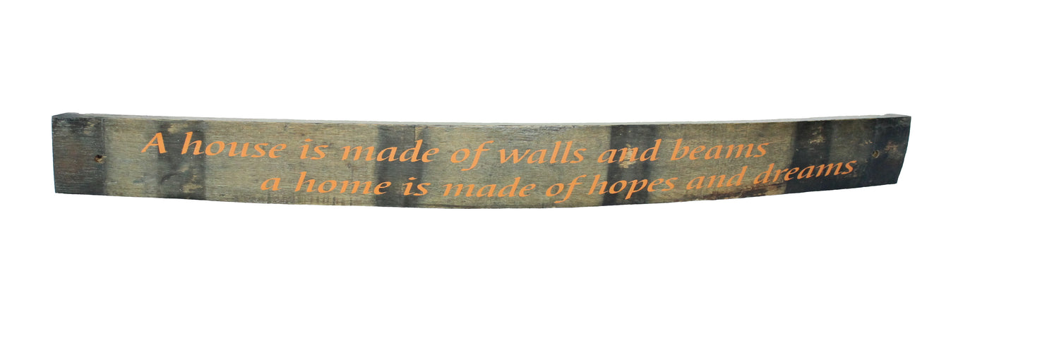 Large Whiskey Barrel Stave Signs